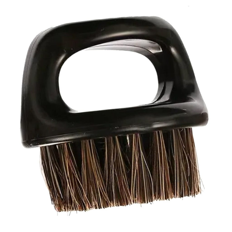 Black Barber Neck & Beard Duster Set – 2pc Knuckle Grip Brushes Beauty Barber Equipment