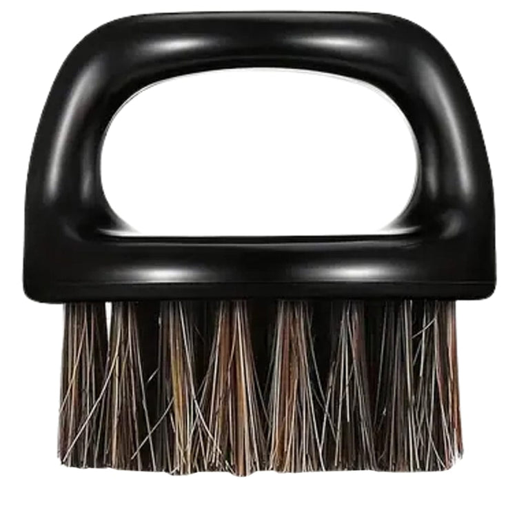 Black Barber Neck & Beard Duster Set – 2pc Knuckle Grip Brushes Beauty Barber Equipment