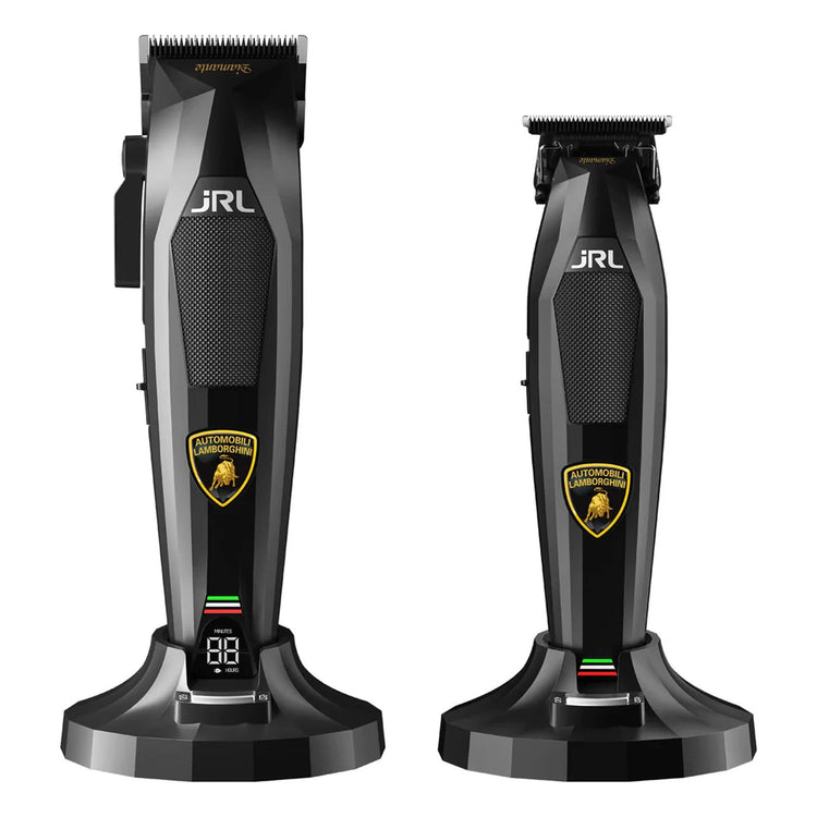 JRL x Lamborghini Diamante Collection Clipper and Trimmer Set - Black (Pre Order) Beauty Barber Equipment