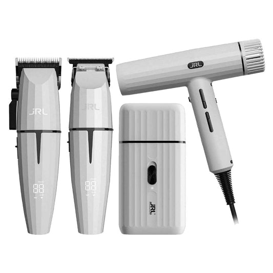 JRL Ghost #3 Cordless Grooming Kit – Clipper, Trimmer, Shaver & Hair Dryer Combo Beauty Barber Equipment