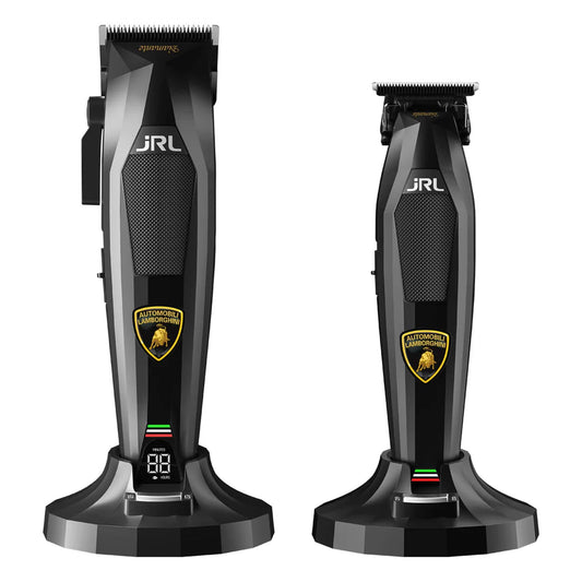 JRL x Lamborghini Diamante Collection Clipper and Trimmer Set - Black (Pre Order) Beauty Barber Equipment