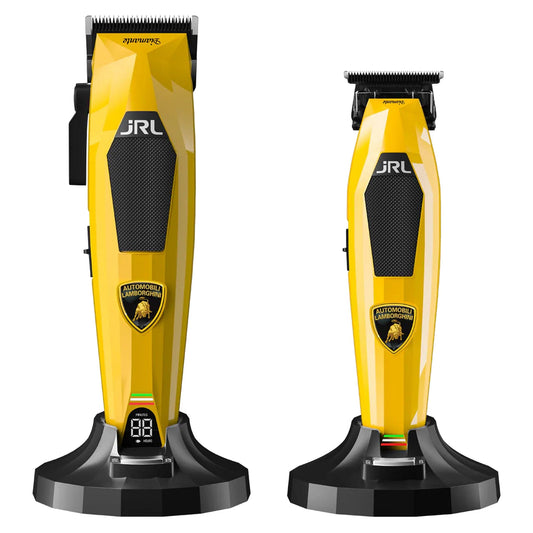 JRL x Lamborghini Diamante Collection Clipper and Trimmer Set - Yellow (Pre Order) Beauty Barber Equipment