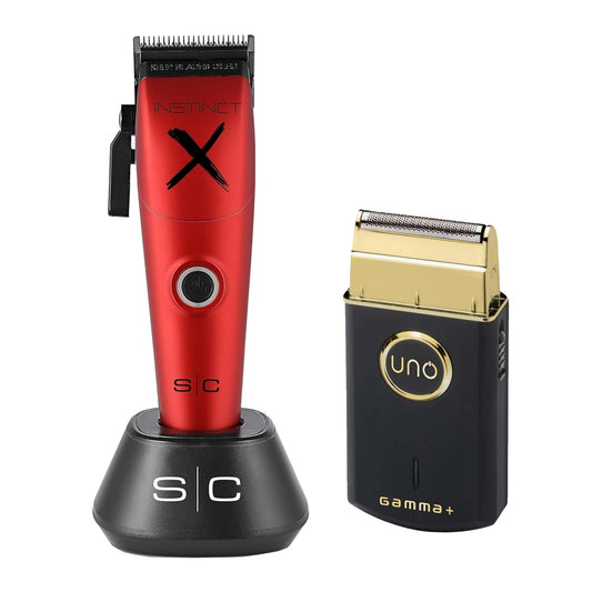 Stylecraft Instinct X IN2 Motor Clipper with Uno Shaver Combo Beauty Barber Equipment